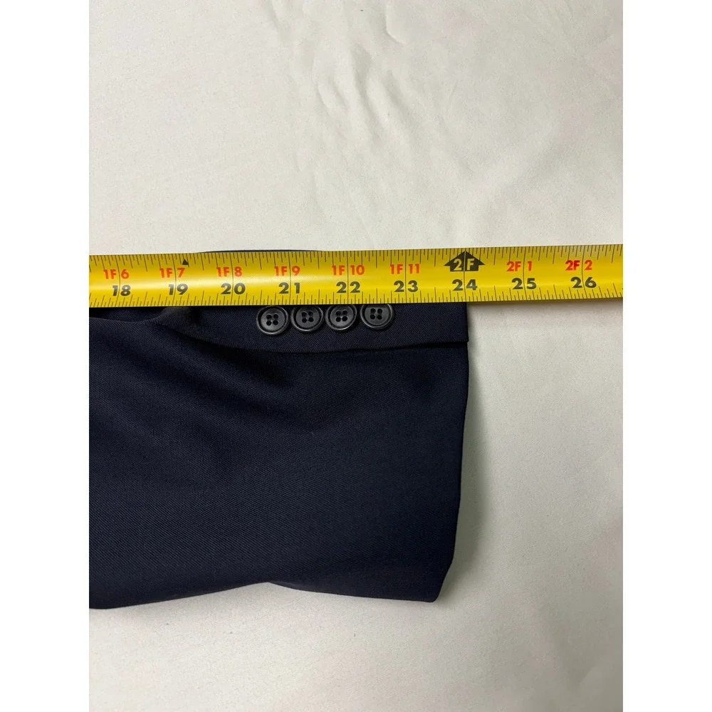VTG Brooks Brothers Navy 100% Wool 2 Button Suit Men 2Pc Size 42R 34X29 Made USA
